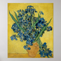 Vase with Irises by Van Gogh - Still Life
