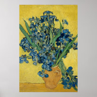 Vase with Irises by Van Gogh - Still Life