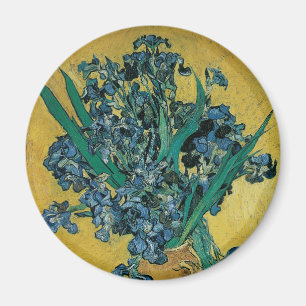 Vase with Irises by Vincent van Gogh, Vintage Art Magnet
