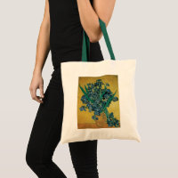 Vase with Irises by Vincent van Gogh, Vintage Art
