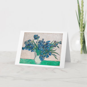 Vase with Irises, Van Gogh Card