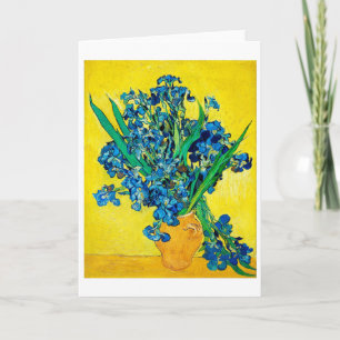 Vase with Irises, Van Gogh Card