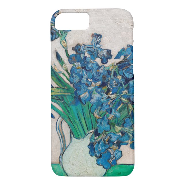 Vase with Irises, Van Gogh Case-Mate iPhone Case (Back)