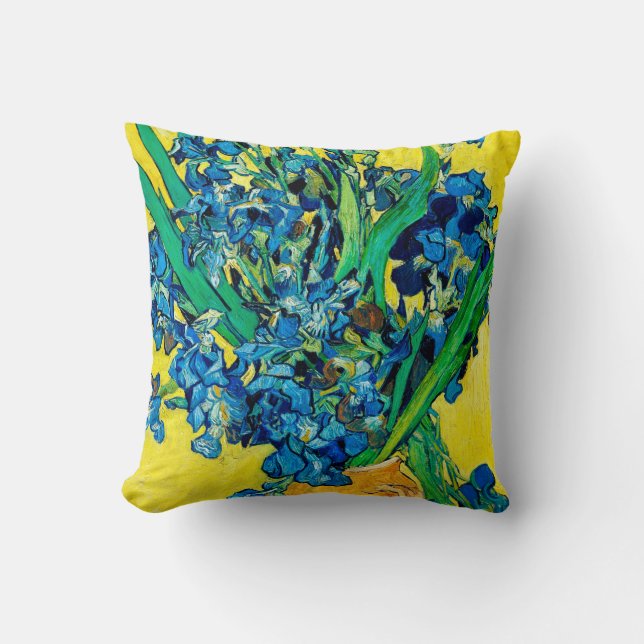 Vase with Irises, Van Gogh Cushion (Front)
