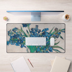 Vase with Irises, Van Gogh Desk Mat