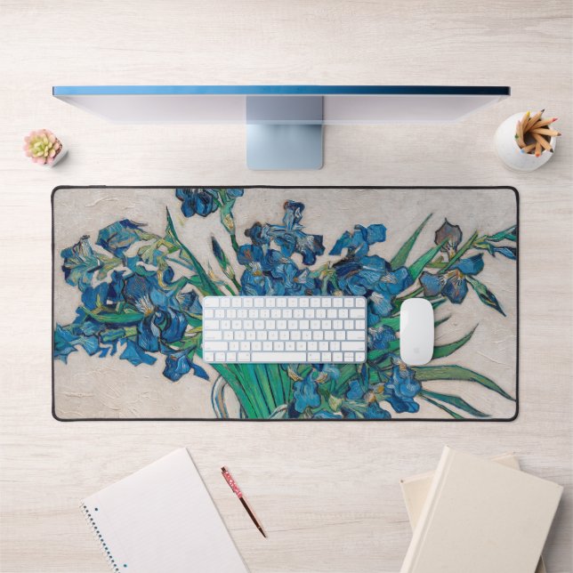 Vase with Irises, Van Gogh Desk Mat (Office 1)