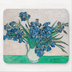 Vase with Irises, Van Gogh Mouse Mat