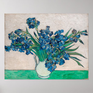 Vase with Irises, Van Gogh Poster