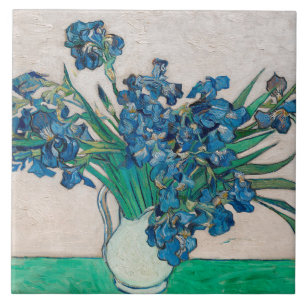 Vase with Irises, Van Gogh Tile