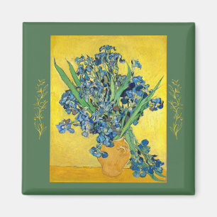 Vase with Irises , Vincent Van Gogh Magnet