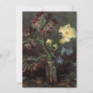 Vase with Myosotis and Peonies by Vincent van Gogh