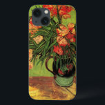 Vase with Oleanders and Books by Vincent van Gogh iPhone 13 Case<br><div class="desc">Still Life: Vase with Oleanders and Books by Vincent van Gogh is a vintage fine art post impressionism still life floral painting. A beautiful bouquet of oleander flowers from a spring garden and library books for leisure reading on a table. About the artist: Vincent Willem van Gogh (1853 -1890) was...</div>
