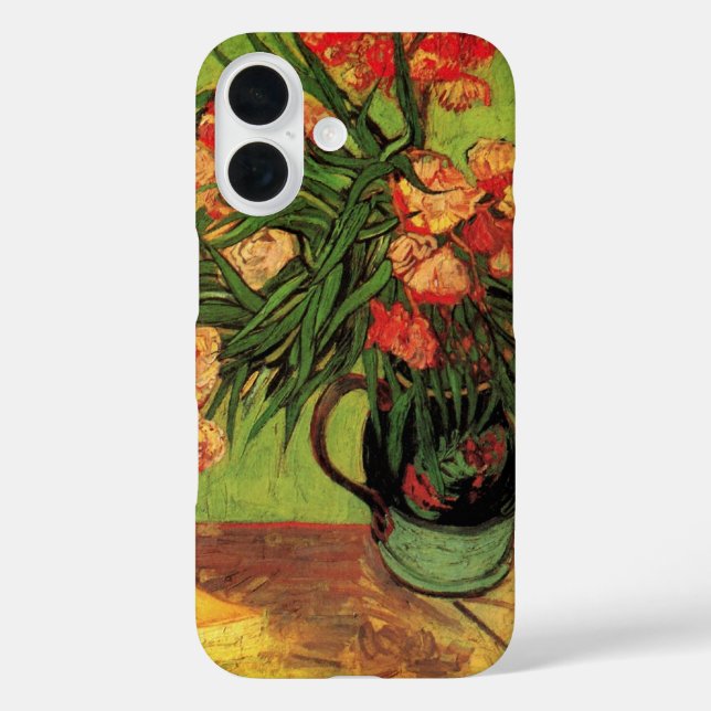 Vase with Oleanders and Books by Vincent van Gogh Case-Mate iPhone Case (Back)