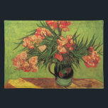 Vase with Oleanders and Books by Vincent van Gogh Placemat<br><div class="desc">Still Life: Vase with Oleanders and Books by Vincent van Gogh is a vintage fine art post impressionism still life floral painting. A beautiful bouquet of oleander flowers from a spring garden and library books for leisure reading on a table. About the artist: Vincent Willem van Gogh (1853 -1890) was...</div>