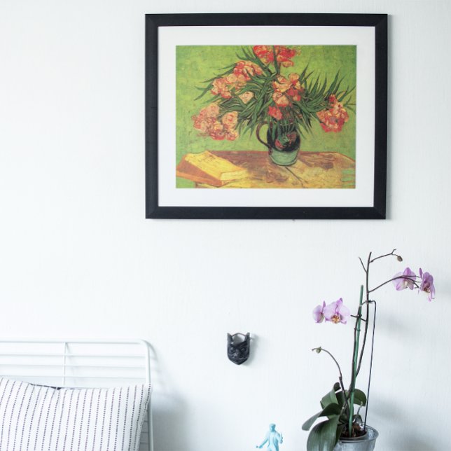 Vase with Oleanders and Books by Vincent van Gogh Poster (Creator Uploaded)