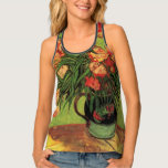 Vase with Oleanders and Books by Vincent van Gogh Tank Top<br><div class="desc">Great tank top for a relaxing day or get the matching leggings for a fun, stylish exercise outfit! Still Life: Vase with Oleanders and Books by Vincent van Gogh is a vintage fine art post impressionism still life floral painting. A beautiful bouquet of oleander flowers from a spring garden and...</div>