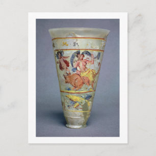 Vase with painted decoration depicting Europa and Postcard