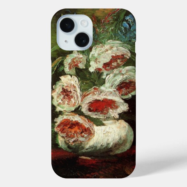 Vase with Peonies by Vincent van Gogh Case-Mate iPhone Case (Back)