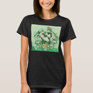 Vase with Pink Roses, Vincent Van Gogh T-Shirt