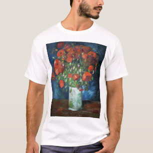 Vase with Poppies 1886 by Vincent van Gogh T-Shirt