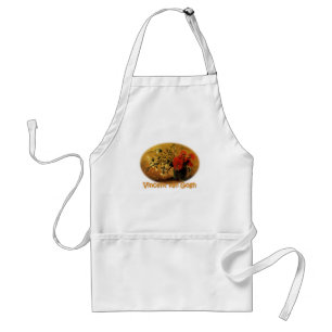 vase with red and white carnations, van Gogh Standard Apron