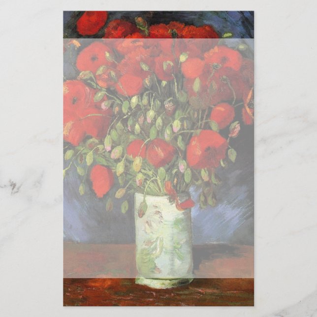 Vase with Red Poppies by Vincent van Gogh (Front)