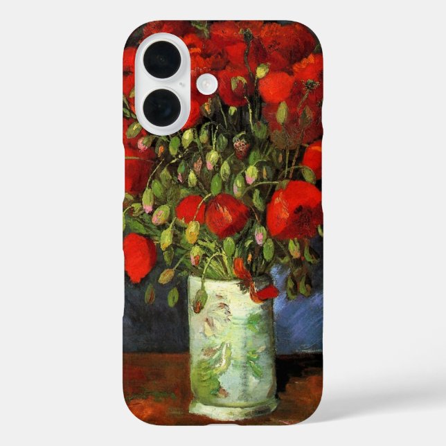 Vase with Red Poppies by Vincent van Gogh Case-Mate iPhone Case (Back)