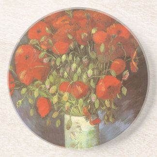 Vase with Red Poppies by Vincent van Gogh Coaster