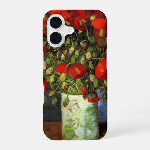 Vase with Red Poppies by Vincent van Gogh iPhone 16 Case