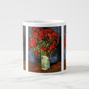Vase with Red Poppies by Vincent van Gogh Large Coffee Mug