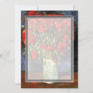 Vase with Red Poppies Vincent van Gogh.