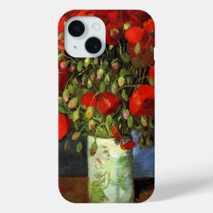 Vase with Red Poppies Vincent van Gogh iPhone 15 Case