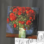 Vase with Red Poppies | Vincent Van Gogh Magnet<br><div class="desc">Vase with Red Poppies by Dutch artist Vincent Van Gogh. Original fine art painting is an oil on canvas depicting a still life of bright red flowers. 

Use the design tools to add custom text or personalise the image.</div>