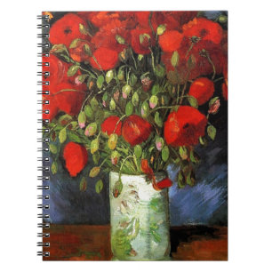 Vase with Red Poppies Vincent van Gogh Notebook