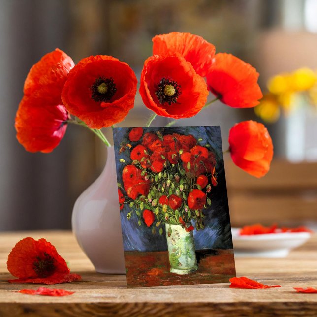 Vase with Red Poppies | Vincent Van Gogh Postcard (Creator Uploaded)