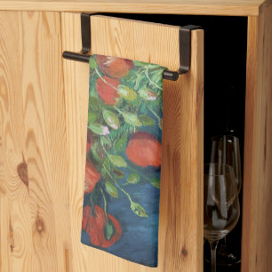 Vase with Red Poppies Vincent van Gogh   Tea Towel