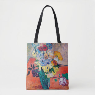 Vase with Roses and Anemones, Van Gogh Tote Bag