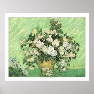 Vase with Roses by Vincent van Gogh Poster