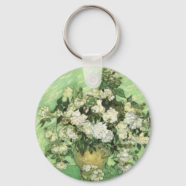 Vase with Roses - Van Gogh Key Ring (Front)