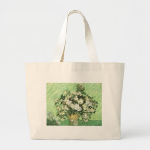 Vase with Roses - Van Gogh Large Tote Bag