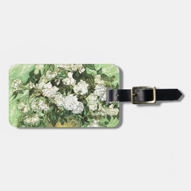 Vase with Roses - Van Gogh Luggage Tag (Front Horizontal)