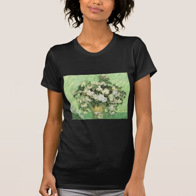 Vase with Roses - Van Gogh T-Shirt (Front)