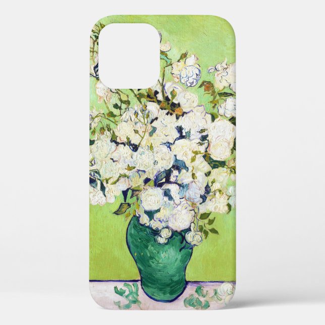 Vase with Roses Vincent Van Gogh painting flowers Case-Mate iPhone Case (Back)