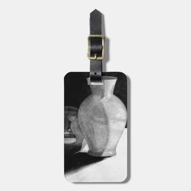 Vase with Sphere Luggage Tag (Front Vertical)