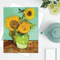 Vase with Three Sunflowers Vincent van Gogh