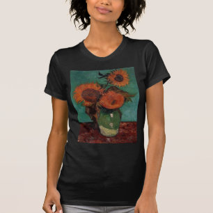 Vase with three sunflowers,Vincent van Gogh T-Shirt