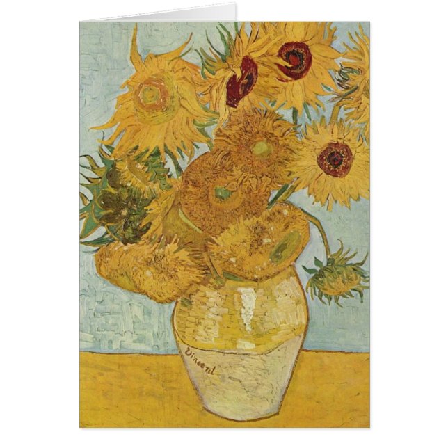 Vase with Twelve Sunflowers by Van Gogh (Front)