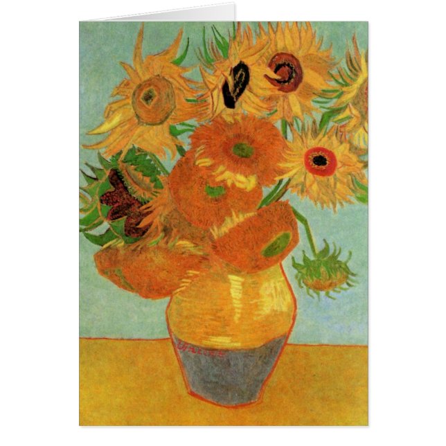 Vase with Twelve Sunflowers by Vincent van Gogh (Front)