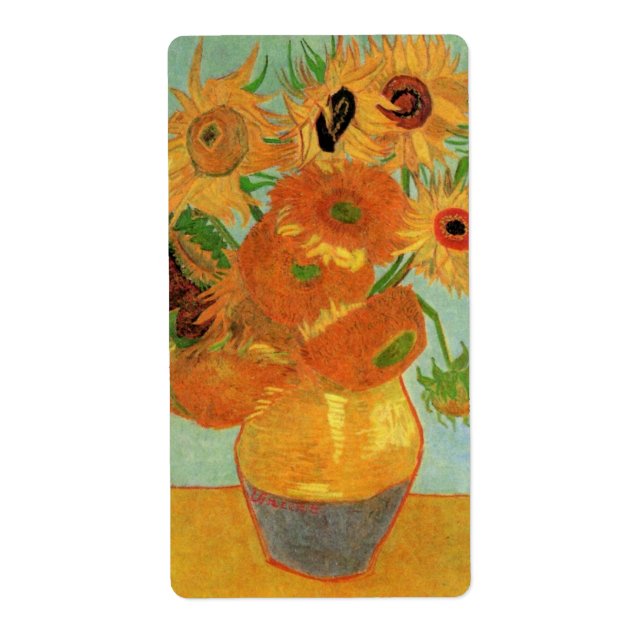 Vase with Twelve Sunflowers by Vincent van Gogh (Front)