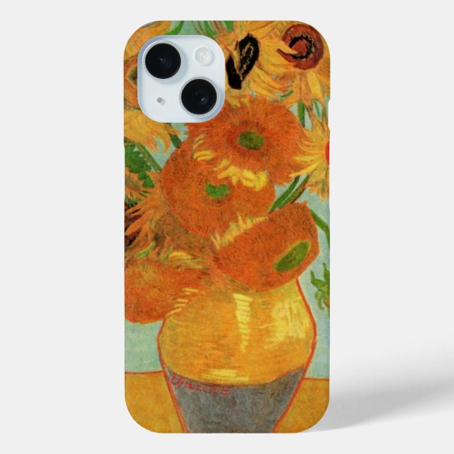 Vase with Twelve Sunflowers by Vincent van Gogh Case-Mate iPhone Case (Back)